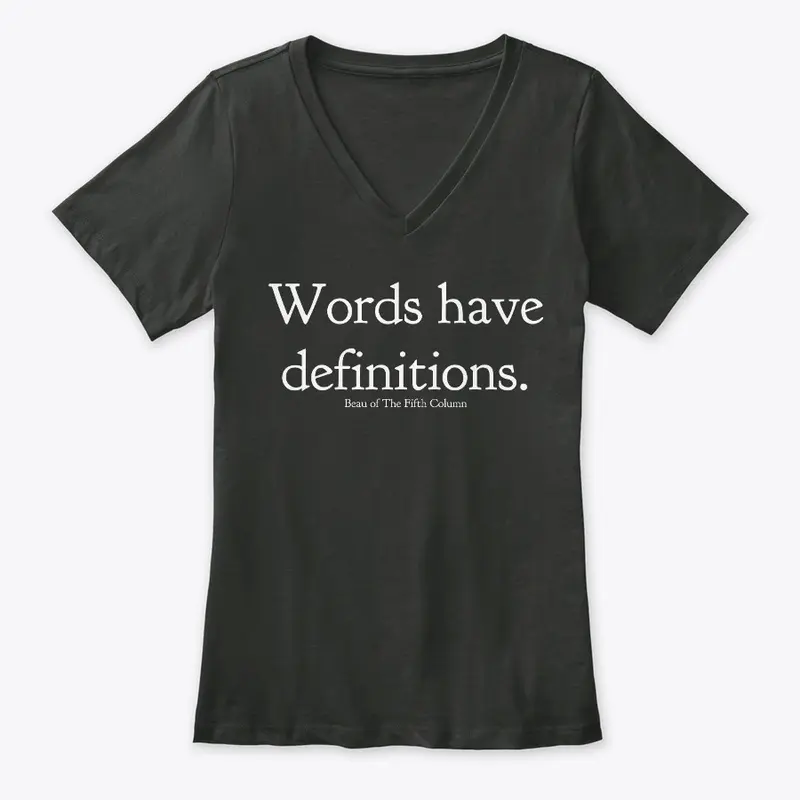 Words have definitions