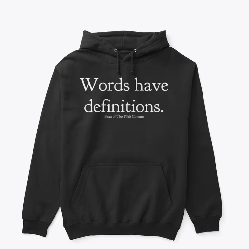 Words have definitions