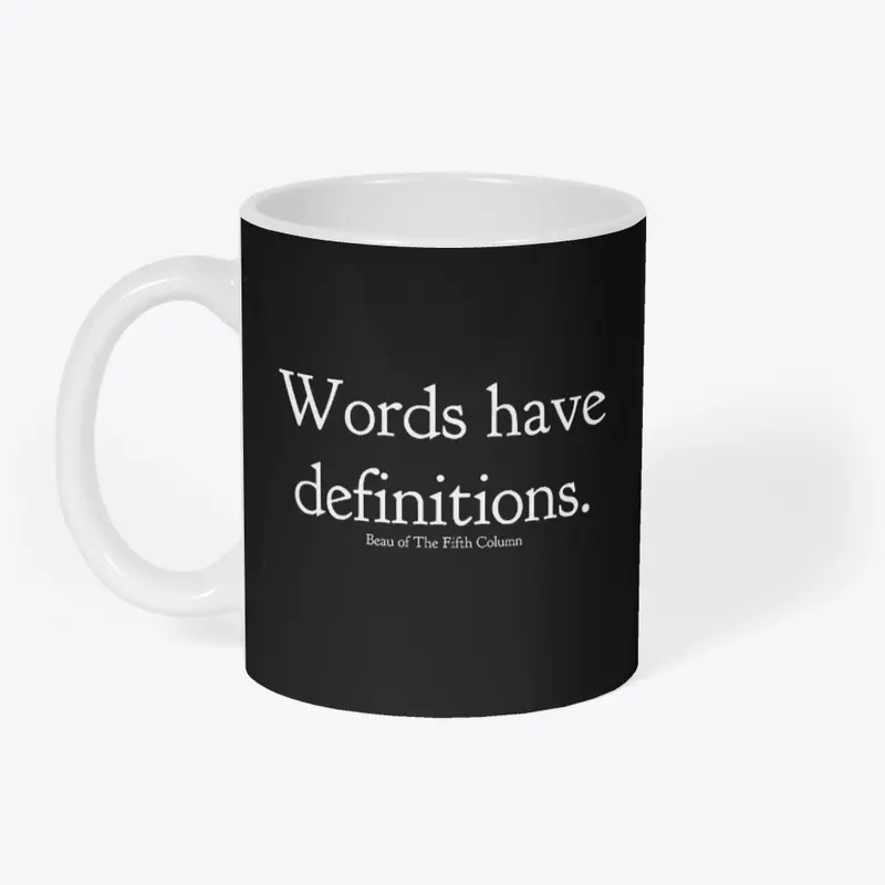 Words have definitions